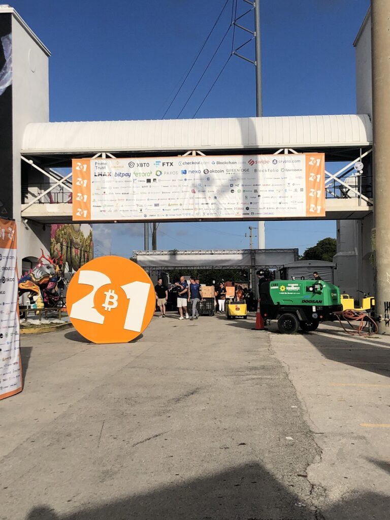 Bitcoin 2021, entrance to the conference