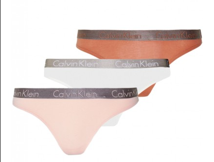 Tanga Calvin Klein - 3 Pack - Radiant Cotton