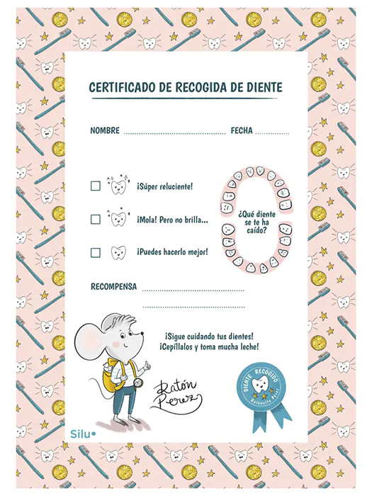 Certificados del Ratoncito Pérez